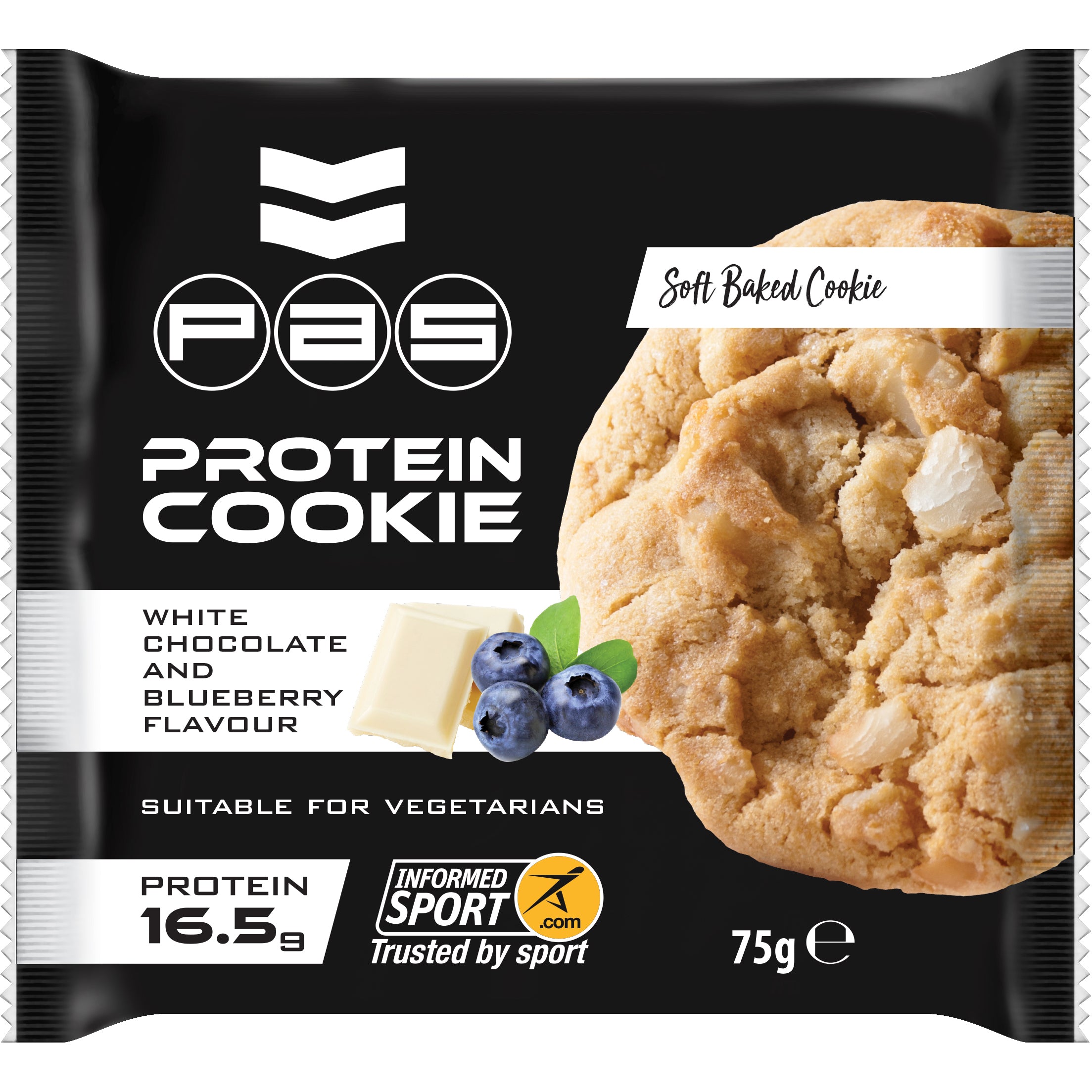 Protein Cookie (12 cookies) 2 Flavours PAS Nutrition