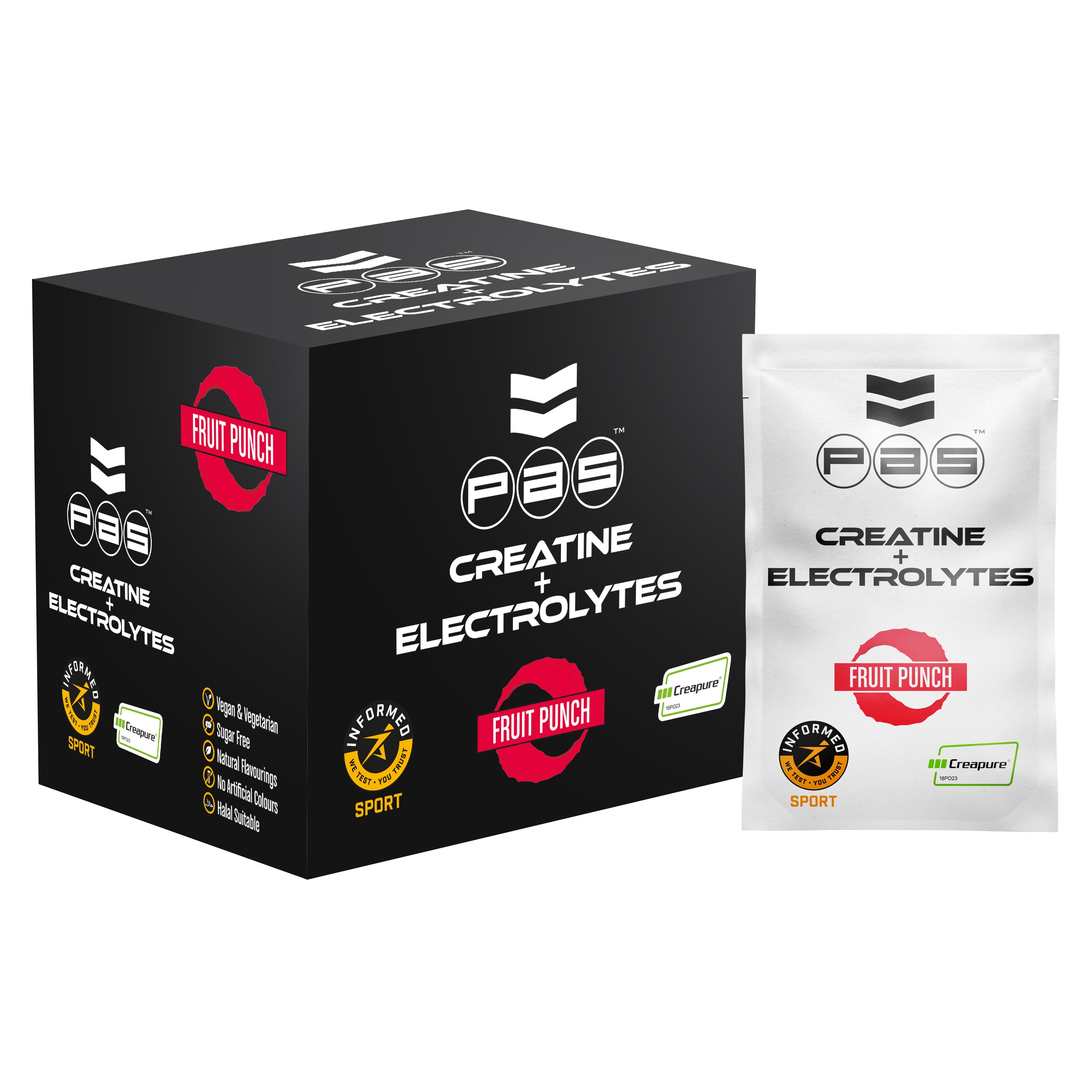 NEW Creatine + Electrolytes - 30 sachets – PAS Nutrition